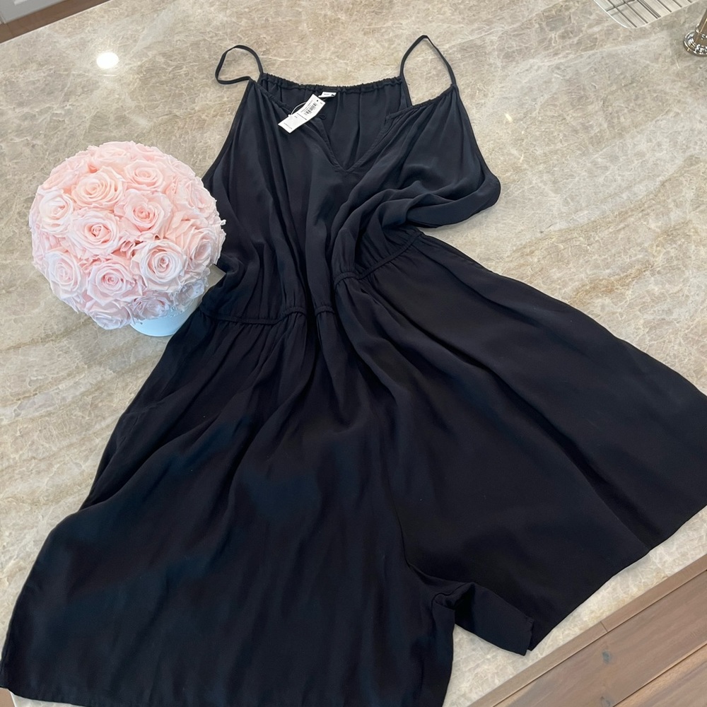 Old Navy Black Rayon Romper